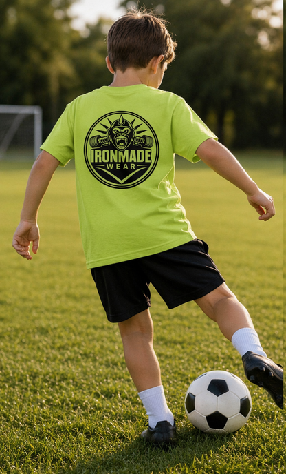 Kids Heavy Cotton T‑Shirt | Double Logo
