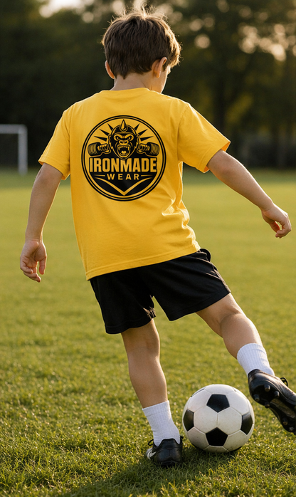 Kids Heavy Cotton T‑Shirt | Double Logo