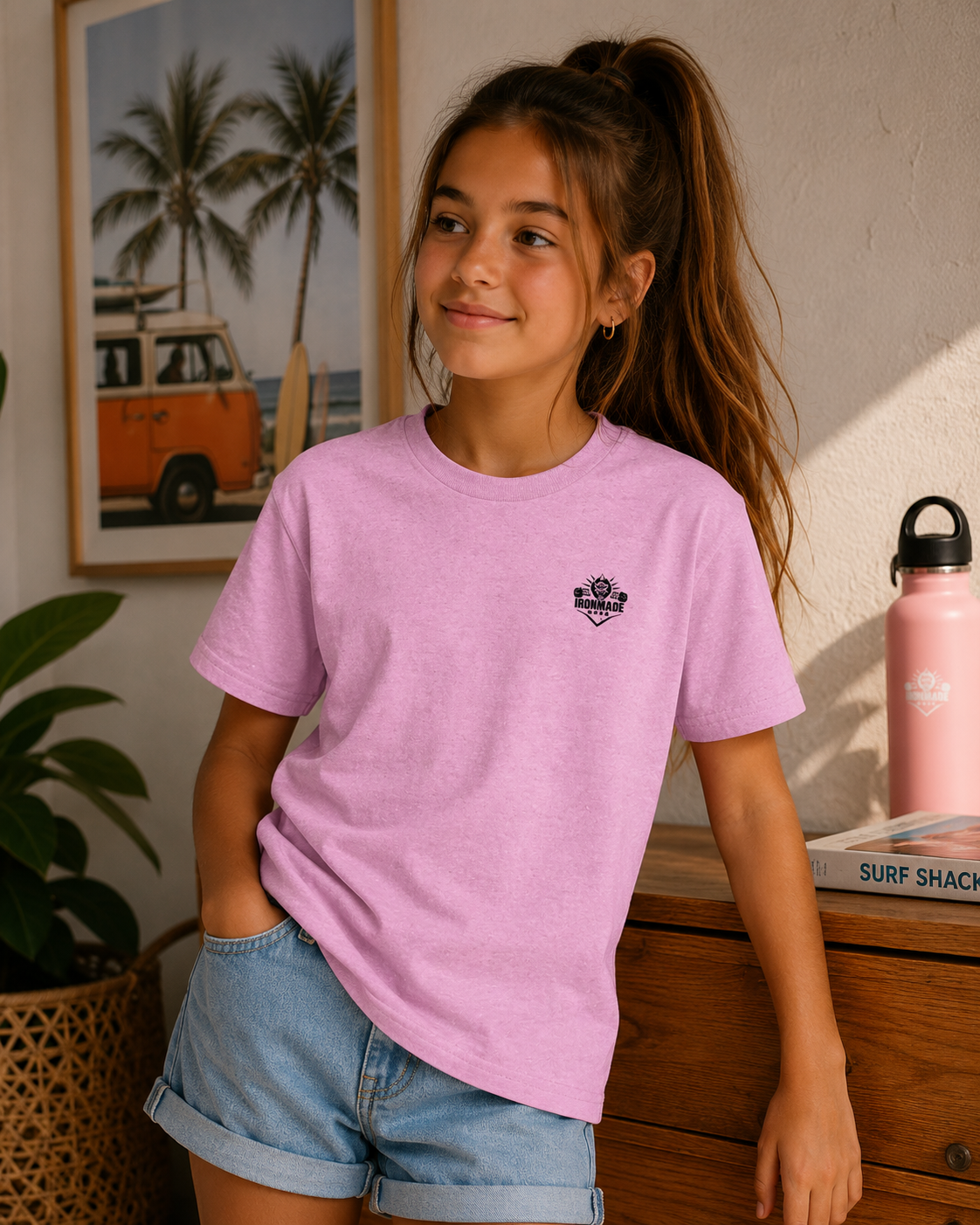 Kids Heavy Cotton T‑Shirt | Double Logo