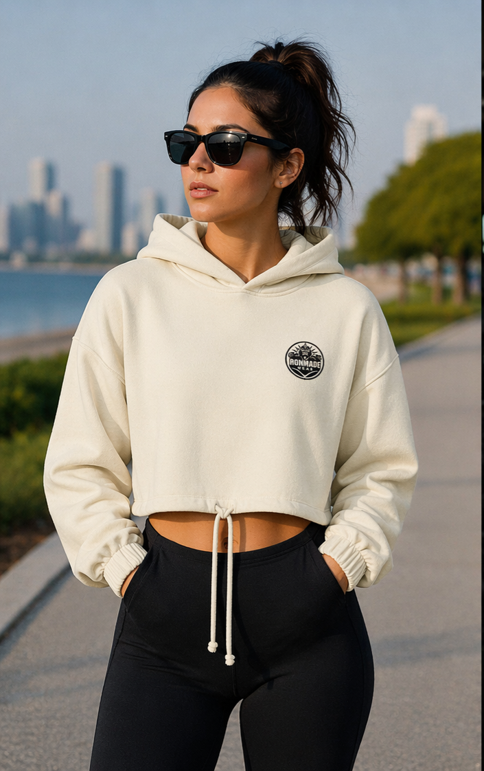Women’s Cropped Hoodie| Light Collection