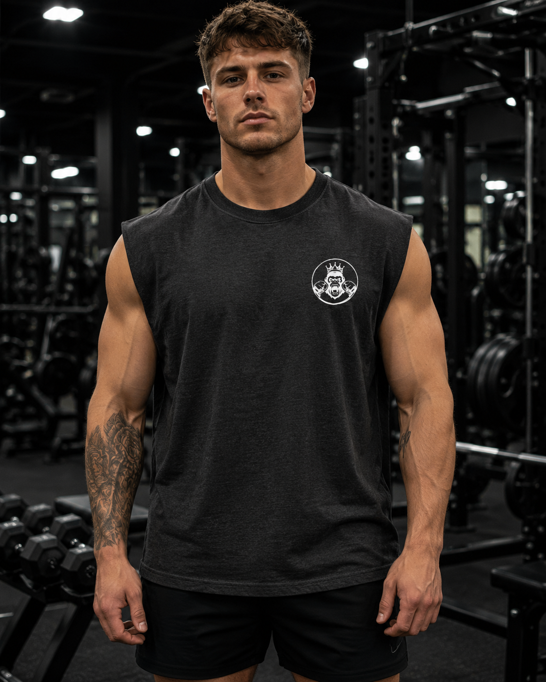 Men’s Faded Tank Top | Double Logo