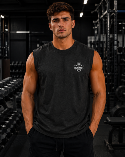 Men’s Faded Tank Top | Single Logo- Dark Collection