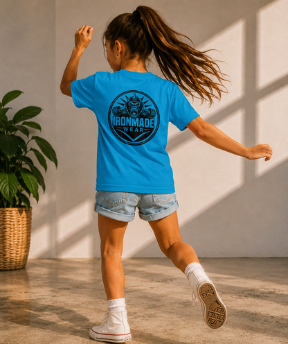Kids Heavy Cotton T‑Shirt | Double Logo