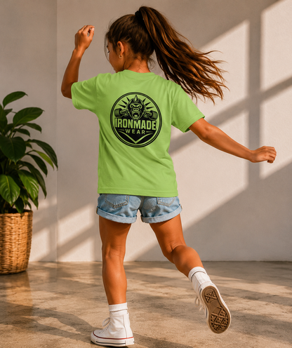 Kids Heavy Cotton T‑Shirt | Double Logo