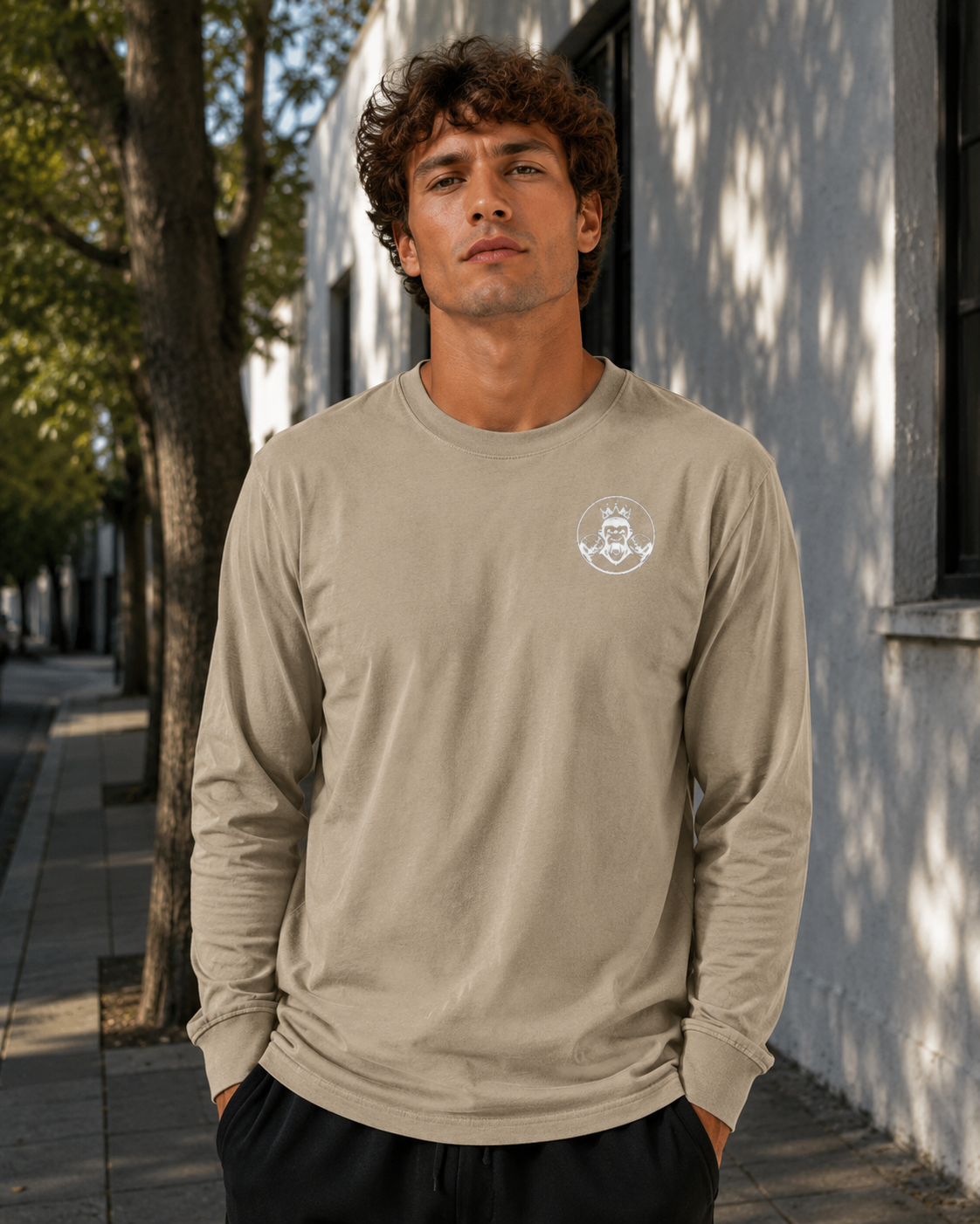 Men's Long Sleeve Tee | Double Logo