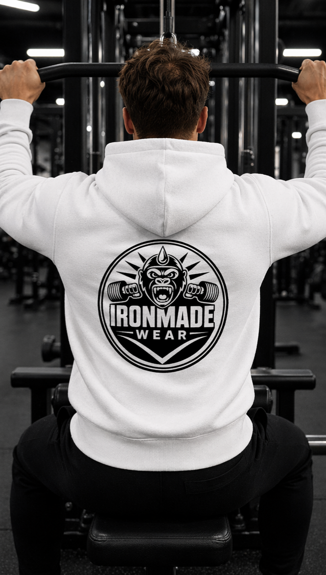 Men's Heavy Hoodie | Double Logo- Light Collection