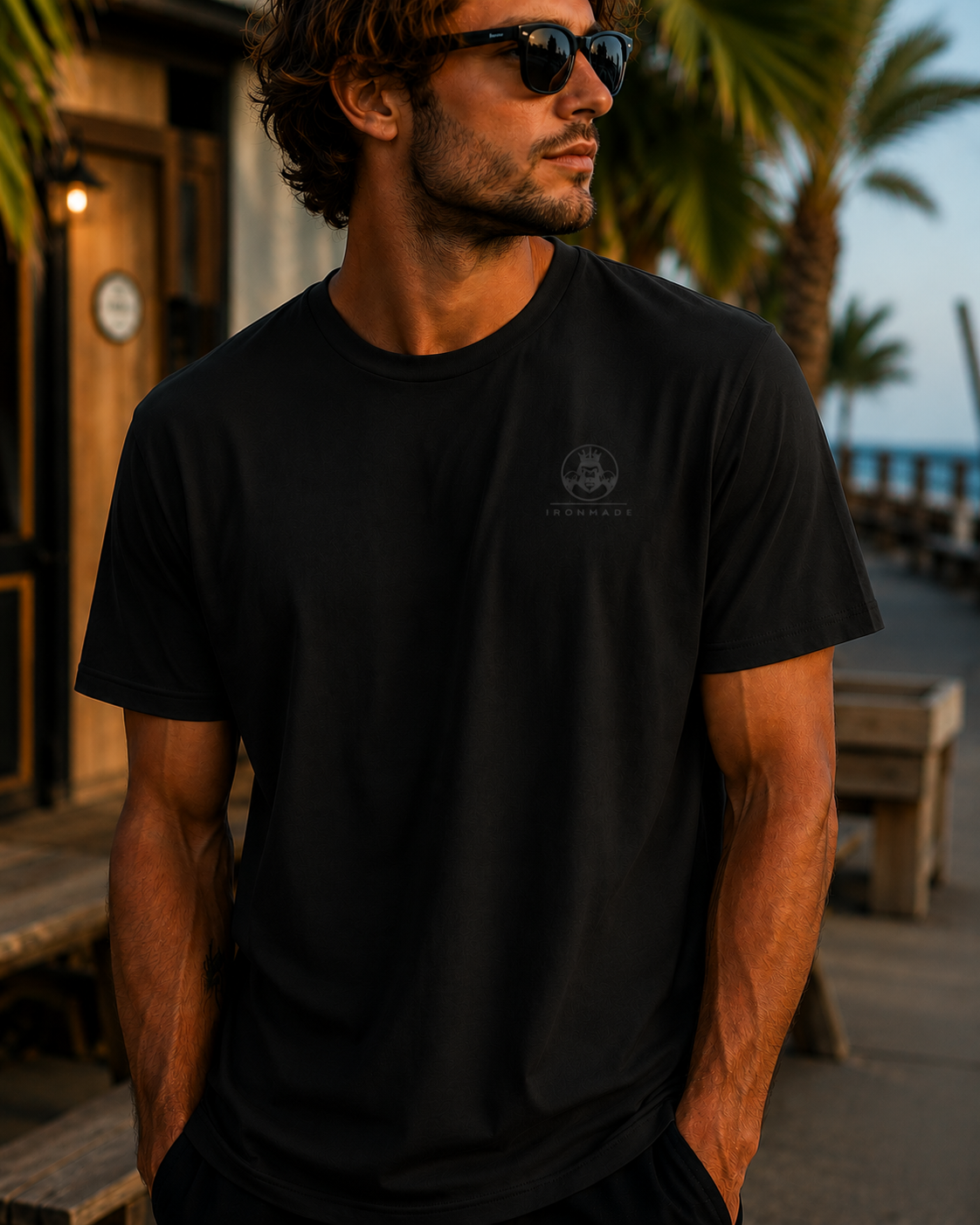 Men's Casual T-Shirt  | Double Logo