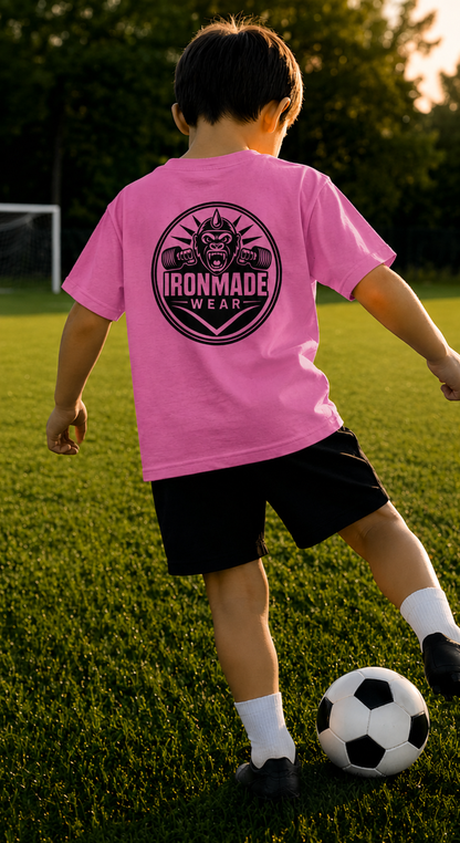 Kids Heavy Cotton T‑Shirt | Double Logo