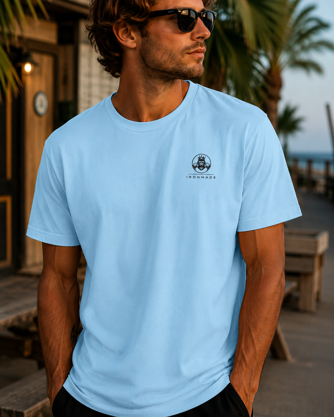 Men's Casual T-Shirt  | Double Logo