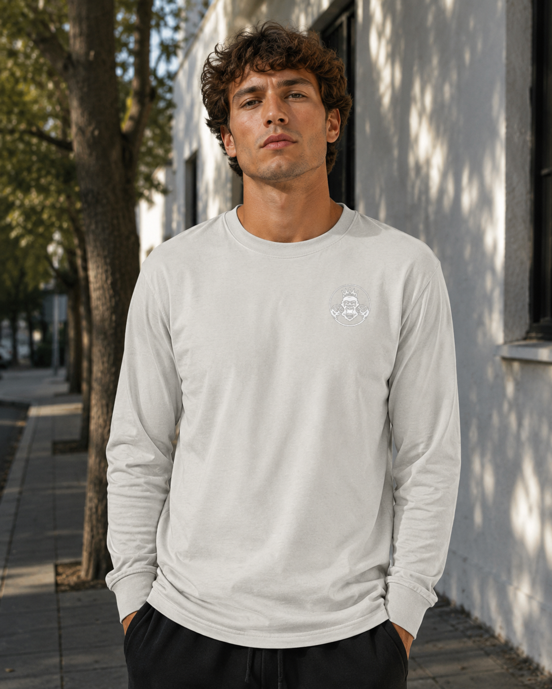 Men's Long Sleeve Tee | Double Logo