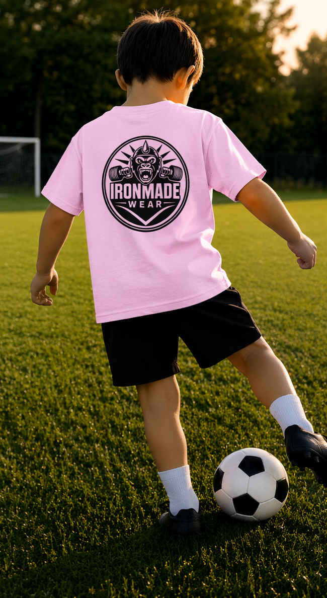 Kids Heavy Cotton T‑Shirt | Double Logo
