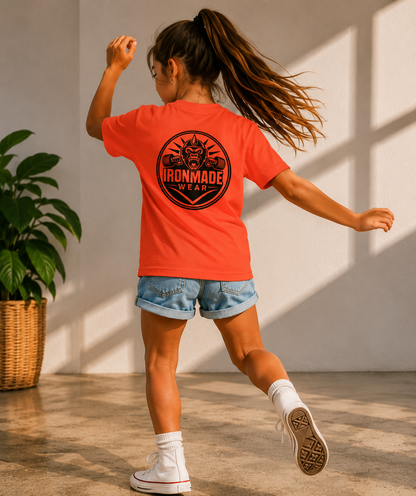 Kids Heavy Cotton T‑Shirt | Double Logo