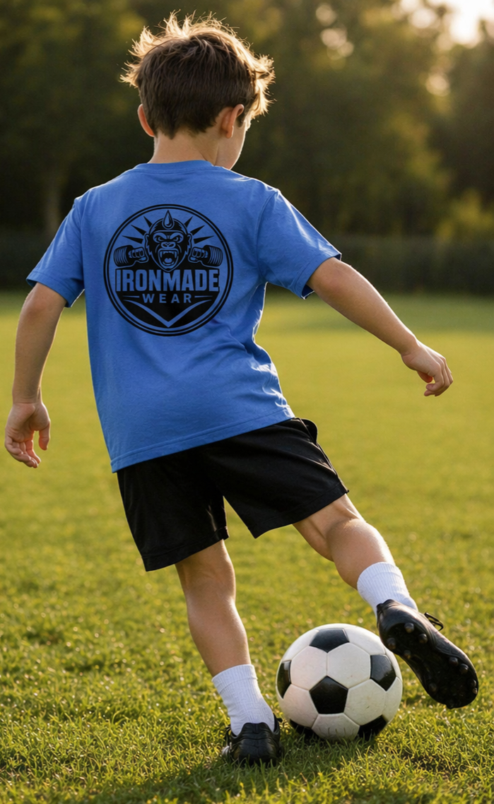 Kids Heavy Cotton T‑Shirt | Double Logo