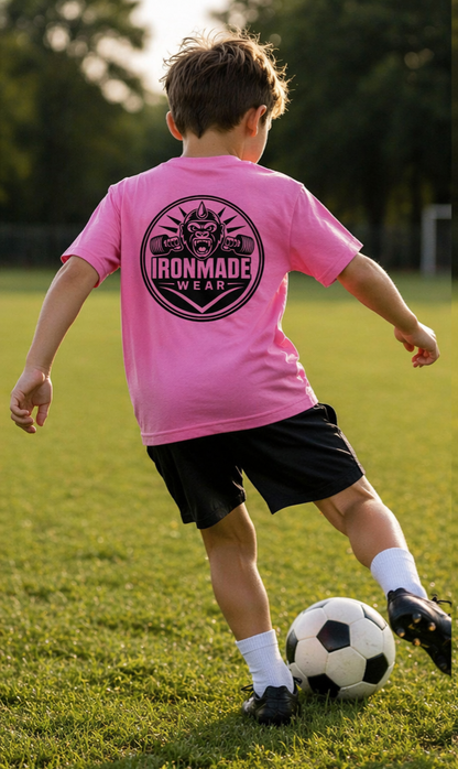 Kids Heavy Cotton T‑Shirt | Double Logo