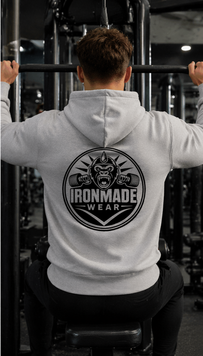 Men's Heavy Hoodie | Double Logo- Light Collection