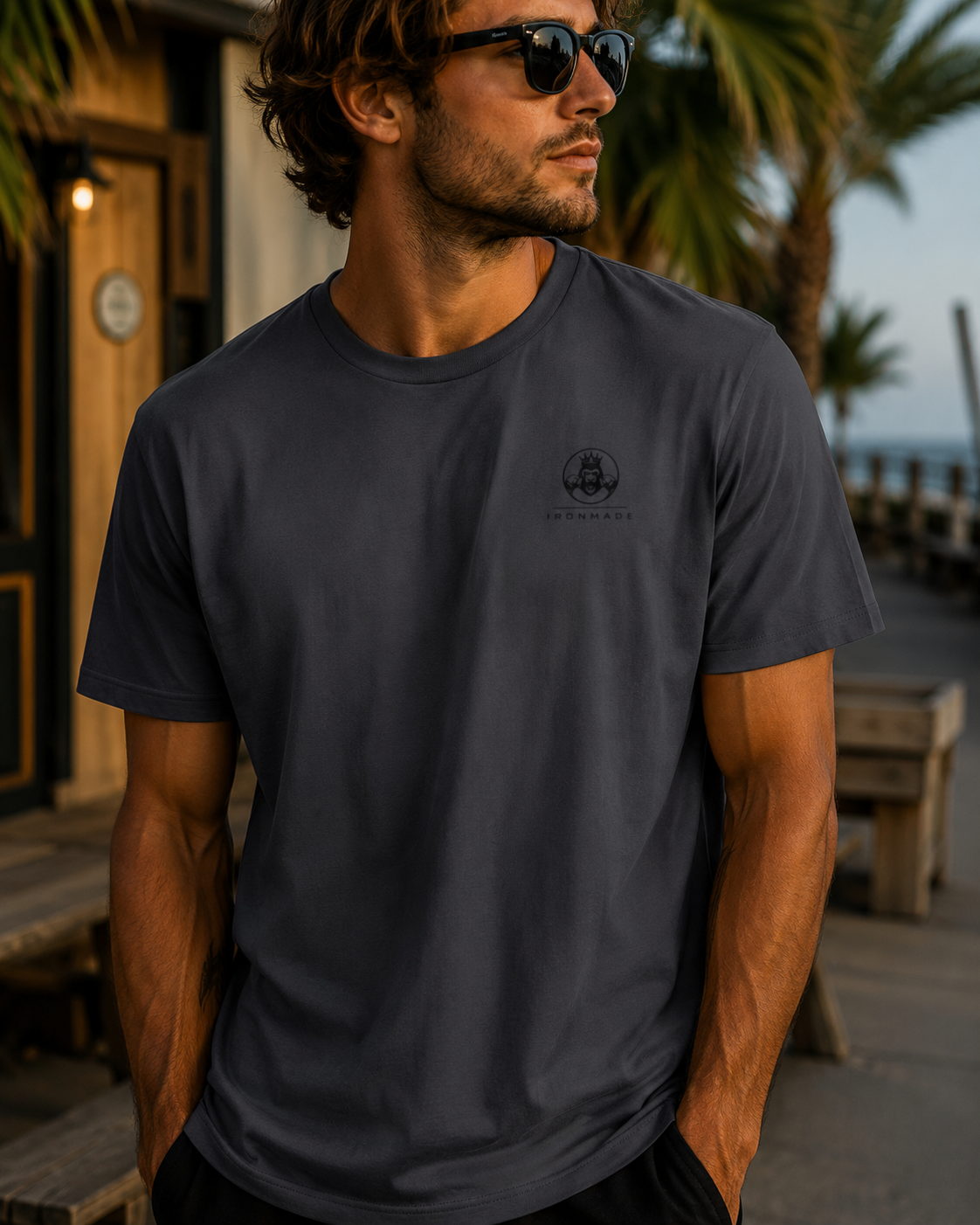 Men's Casual T-Shirt  | Double Logo