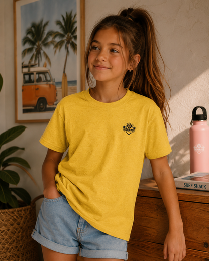 Kids Heavy Cotton T‑Shirt | Double Logo