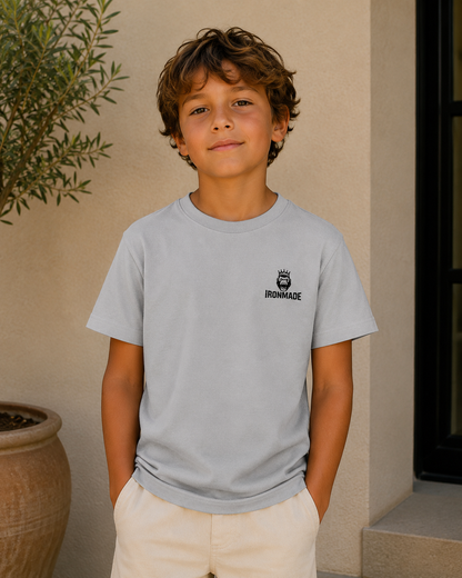 Kids Casual Tee- Embroided Logo