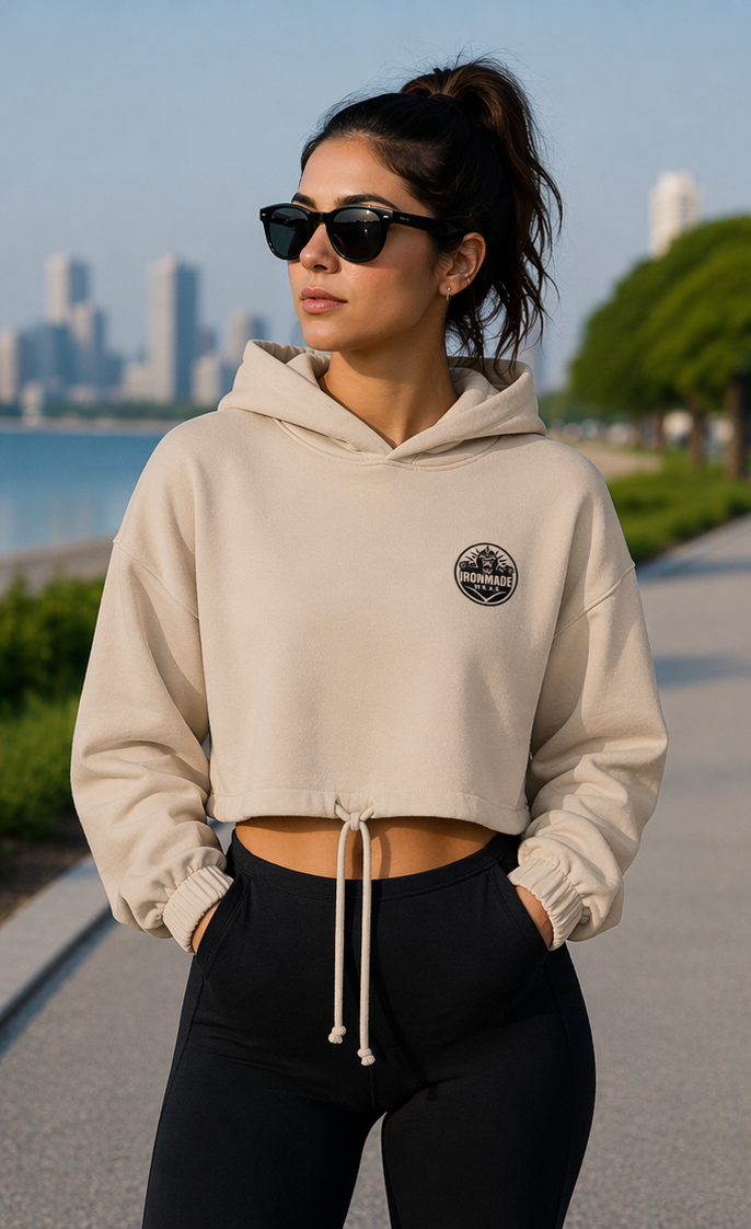 Women’s Cropped Hoodie| Light Collection