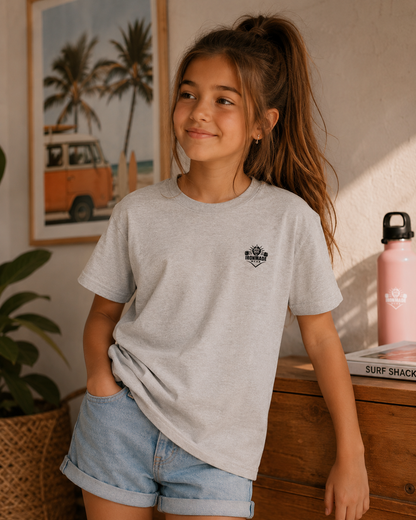 Kids Heavy Cotton T‑Shirt | Double Logo