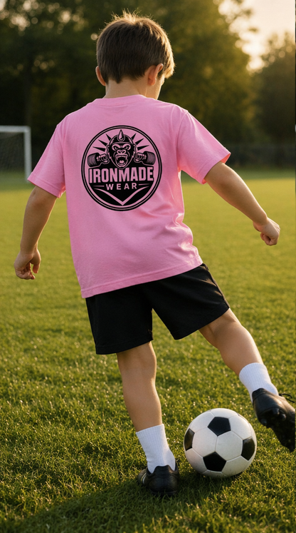 Kids Heavy Cotton T‑Shirt | Double Logo