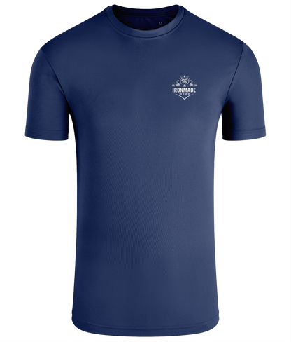 Men’s Performance T‑Shirt in Navy – lightweight self‑wicking polyester training shirt