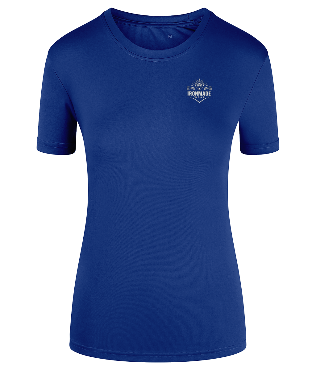 Women’s Performance T‑Shirt in Royal – fitted lightweight women’s performance tee