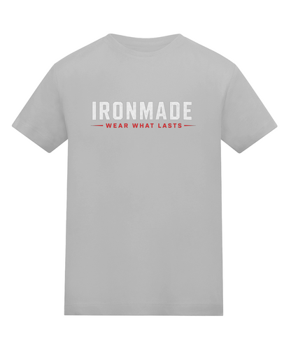 Kids Ironmade cotton tee in Heather Grey