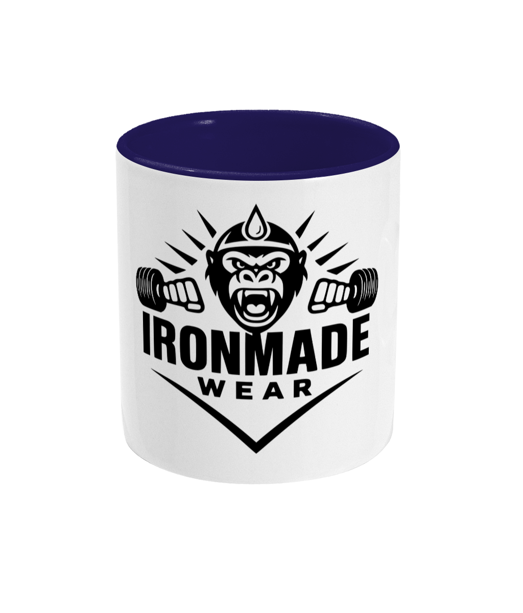 11oz ceramic mug with coloured handle and inside