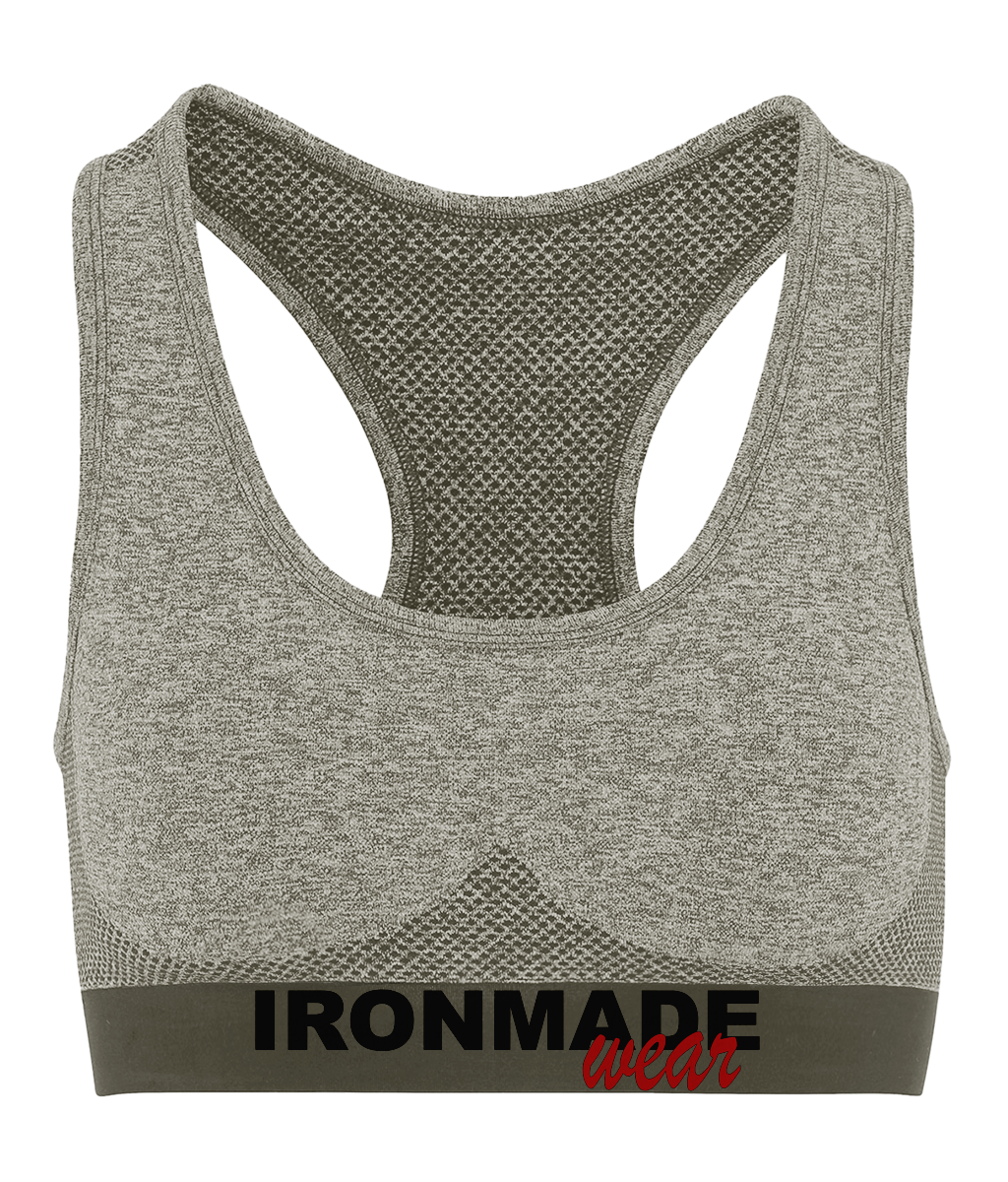 Olive 3D Fit sports bra – supportive seamless women’s gym wear
