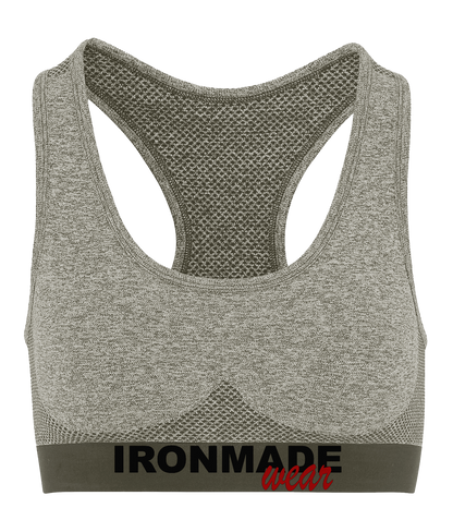 Olive 3D Fit sports bra – supportive seamless women’s gym wear