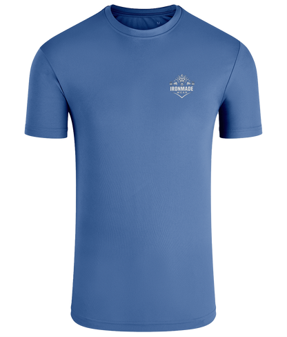 Men’s Performance T‑Shirt in Cornflower – lightweight self‑wicking polyester training shirt