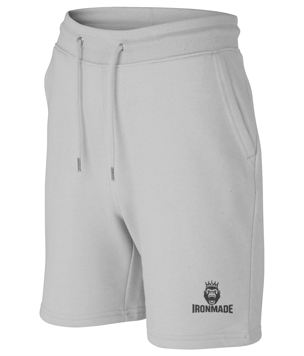 Men’s Trainer 2.0 Shorts in Heather Grey – relaxed fit organic cotton training shorts