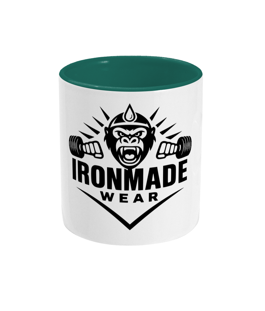  11oz ceramic mug with coloured handle and inside