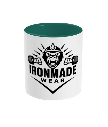  11oz ceramic mug with coloured handle and inside