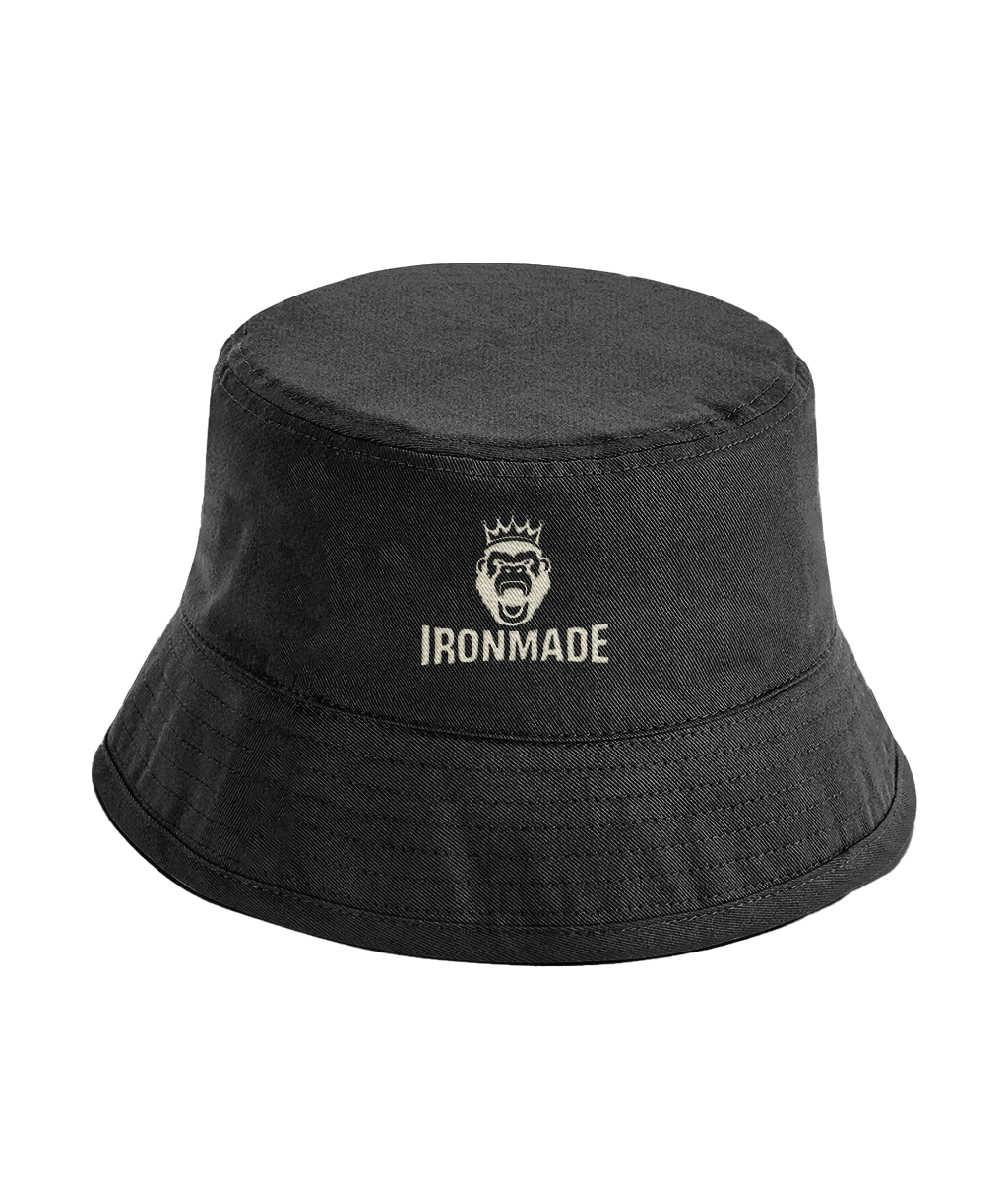 Organic cotton bucket hat front view