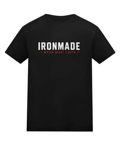Kids Ironmade cotton tee in Deep Black