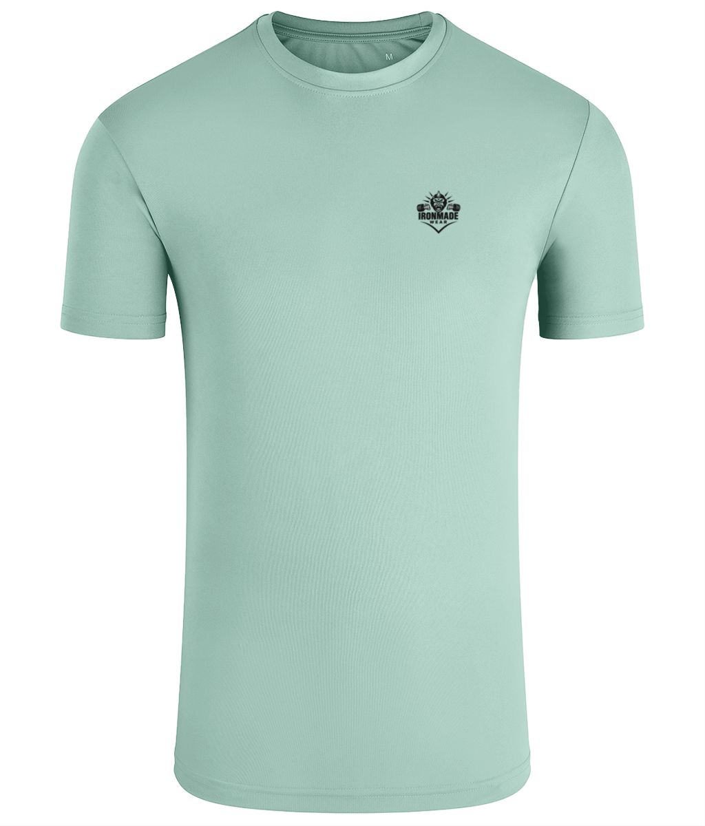 Men’s Performance T‑Shirt in Peppermint – fitted breathable polyester athletic top