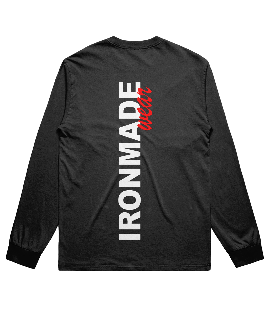 Men’s long sleeve T‑shirt back view
