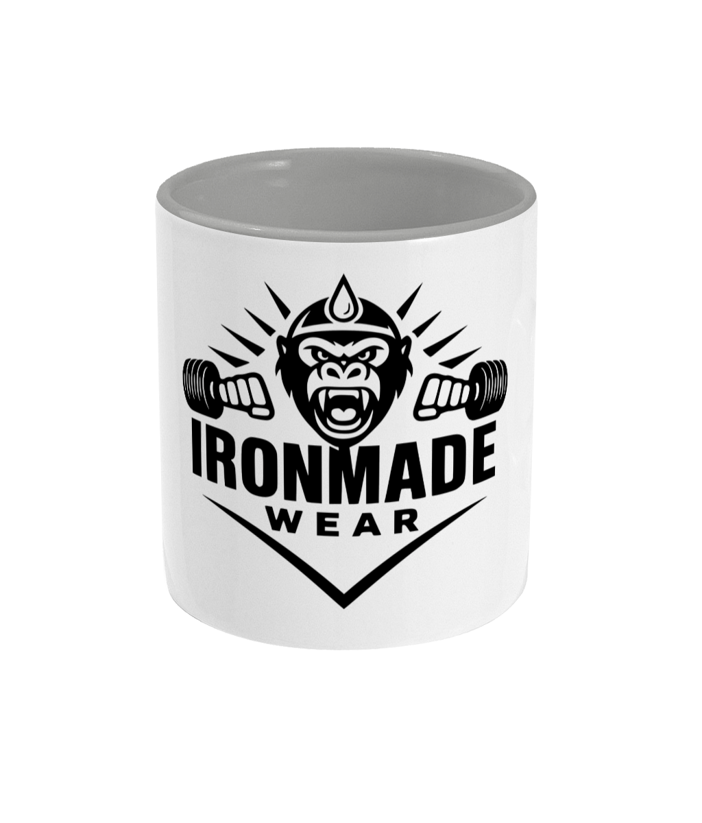  11oz ceramic mug with coloured handle and inside