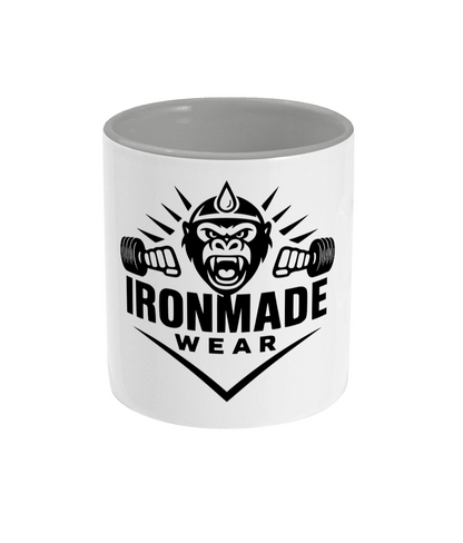  11oz ceramic mug with coloured handle and inside