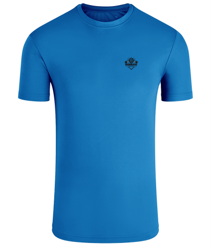 Men’s Performance T‑Shirt in Sapphire – fitted breathable polyester athletic top
