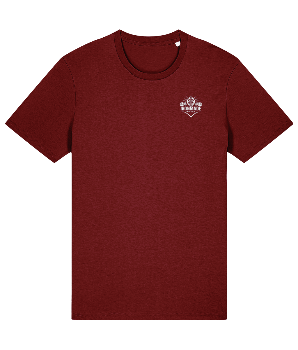 Men’s Classic T‑Shirt in Burgundy – soft regular fit organic cotton t‑shirt