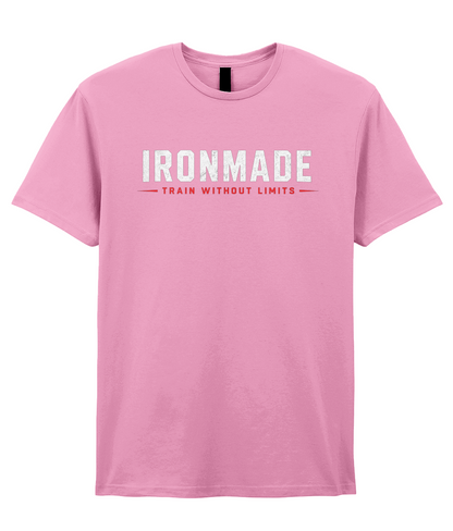 Fan Candy Pink: Men’s Ironmade ringspun T‑shirt in Candy Pink