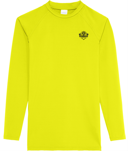 Men’s Baselayer in Electric Yellow, breathable athletic baselayer with inherent moisture management