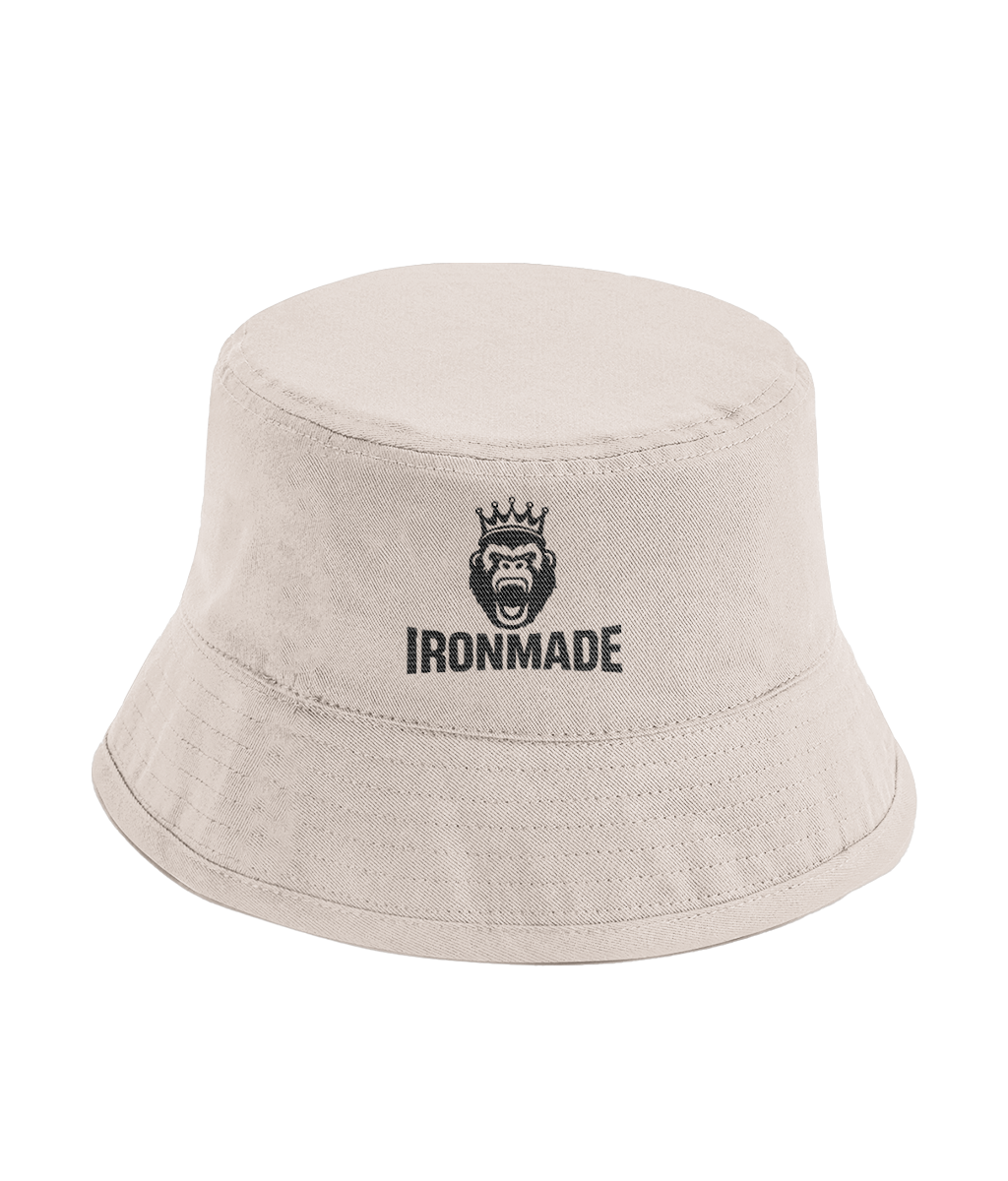Organic cotton bucket hat front view