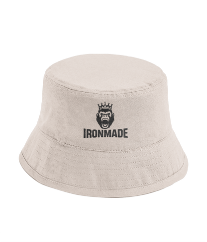 Organic cotton bucket hat front view