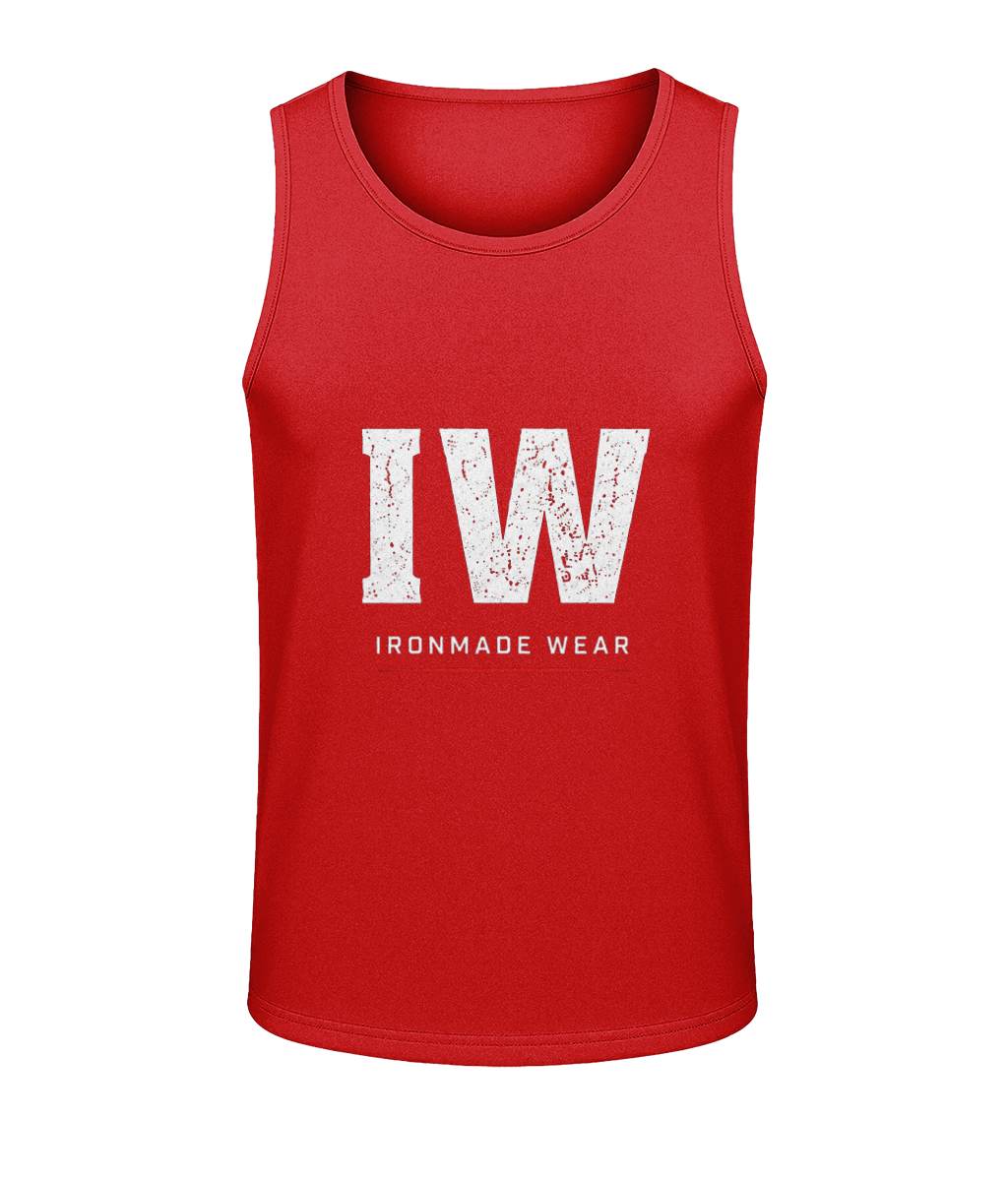 Kids performance vest in Fire Red