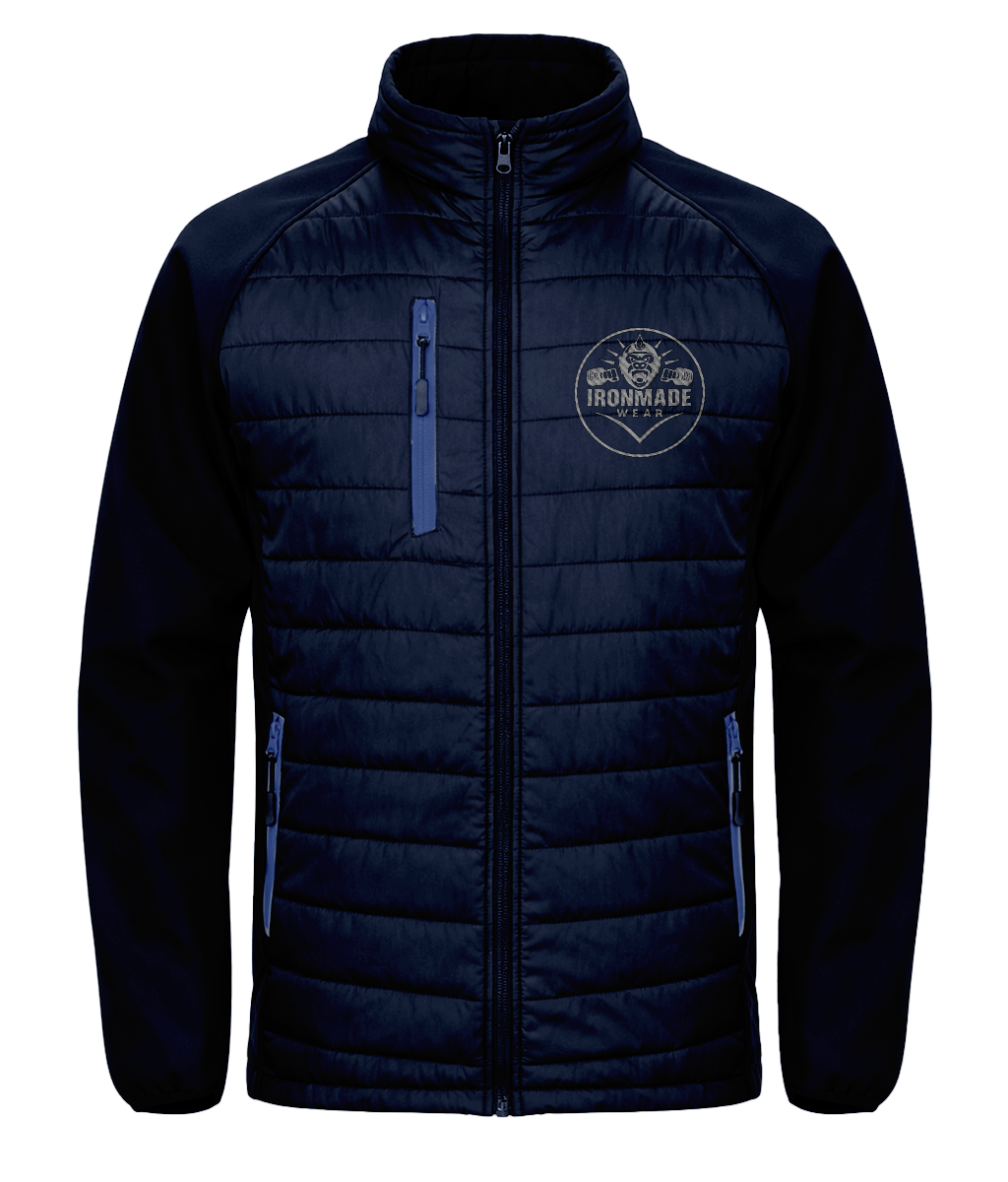 Men’s padded softshell jacket in Navy/Royal – dual‑tone padded softshell mens jacket