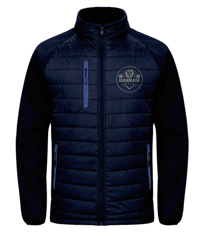Men’s padded softshell jacket in Navy/Royal – dual‑tone padded softshell mens jacket